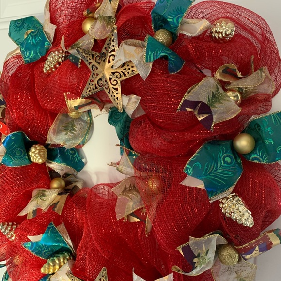 New handmade Christmas wreath - Picture 2 of 4